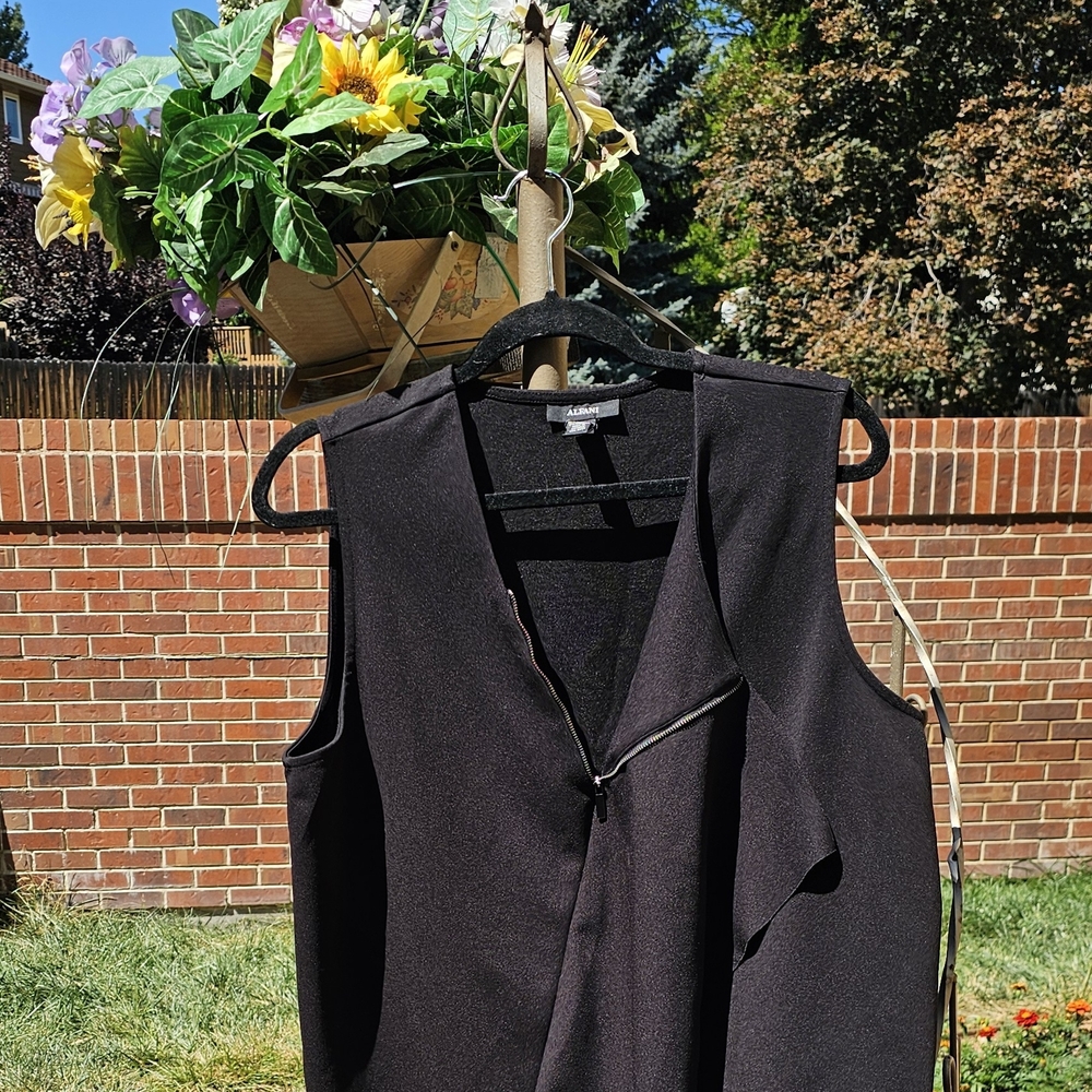 Alfani Black Textured Top